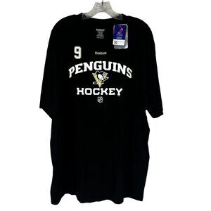 Reebok Penguins Hockey TShirt Dupuis 9 Mens 2XL Black New